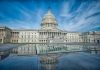 U.S. Capitol Building under a vibrant blue sky.