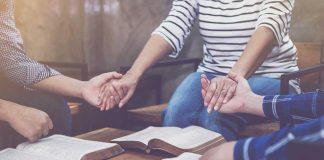 Christians praying