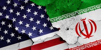 US and Iranian flags