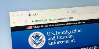 U S Immigration and Customs Enforcement website screenshot