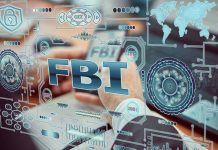 FBI letters with digital security graphics and hands
