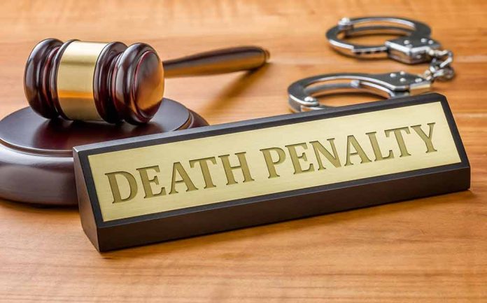 346370309 featured image Gavel handcuffs and death penalty sign on table