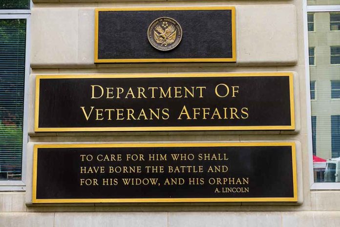 683619817 featured image Department of Veterans Affairs building sign with quote.