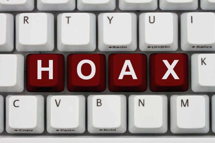 shutterstock_157878179.jpg Close-up of a computer keyboard with the word HOAX spelled out in red keys