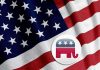 Trump Gives ENDORSEMENT – Throws Full Support! American flag with Republican elephant symbol.