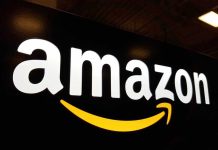 Amazon logo with a yellow smile arrow.
