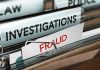 $500 Million Vanishes—CEO Moguls Blamed Files labeled Investigations and Fraud in folder.