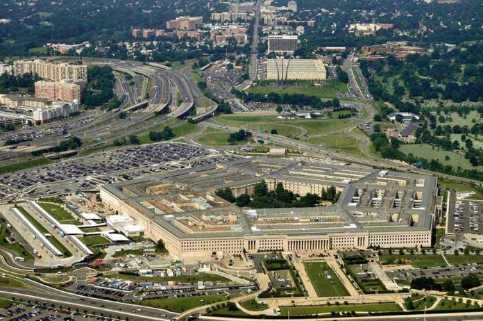 35841916 Aerial view of the Pentagon building and surrounding area.