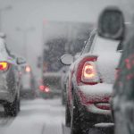 Cartel Boss Faked Death–Lived Comfortably in California! Cars stuck in traffic during a snowstorm with snow covering the vehicles