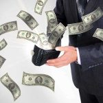 Biden Family Wealth Myth Busted – Hunter’s Debt Drama A businessman holding a wallet with money flying out