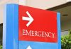HORRIFIC Hospital Intake Sparks Murder Charge Emergency sign with an arrow pointing right