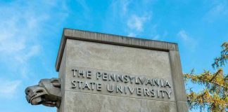 Student KILLED – Phone Robbery Turns Deadly! The Pennsylvania State University stone pillar with lion sculpture.