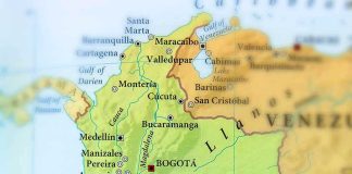 Trump Ally Surges In South America – Election Shock! Map showing Colombia and surrounding countries.