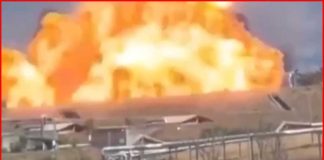 Explosions, fire at ammunition plant near Rome - Video footage