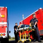 Medics Horrific Blunder Murders Patient Paramedics move a patient on a stretcher between red ambulances