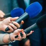 6 Teens ARRESTED After Female Cop ATTACKED! Reporters holding colorful microphones