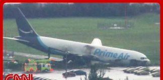 5 dead after Amazon plane overruns runway in Miami
