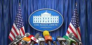 Reporters Racist Slip Erupts — Dem Reps Go Nuclear Press microphones at a White House briefing podium