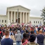 RIOTS Outside Courthouse After 15 Antifa Militants INDICTED! David Givens at a large protest outside a neoclassical courthouse
