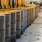 Saudis WARN Oil Reserves Scarily Thin Rows of industrial metal barrels with yellow lids