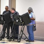 El-Sayed Response to Muslim Brotherhood Story Has Glaring Problems Lester Bowie and Miriam Tlali using electronic voting machines at a polling place